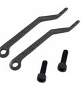 Tough As Nails Carbon Fiber Chain Catcher For Road Bikes includes two carbon straps and mounting screws for secure installation.