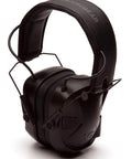 Bluetooth Hearing Protection Headset With Quad Microphones, All Day Comfort, Adjustable Volume, Black, side view