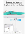 Balance bar feature of Dope Remote Control Boat For Pool With 2.4G Paddling RC Kayak Style Design Dual Speed Modes Anti Capsize Tech