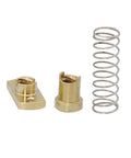 Two Pack T8 Anti Backlash Brass Nut Set For 8mm Lead Screws Compatible With Ender 3 Ender 3 Pro V2 CR10 Tornado And Other 3D Printers