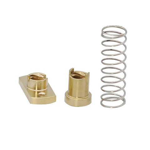 Two Pack T8 Anti Backlash Brass Nut Set For 8mm Lead Screws Compatible With Ender 3 Ender 3 Pro V2 CR10 Tornado And Other 3D Printers