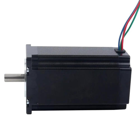 Side view of Nema 23 Stepper Motor 3Nm 425OzIn Holding Torque 5A 8mm Shaft Bipolar 57x57x100mm with 4 wires