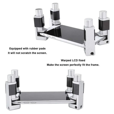 4Pcs Universal Aluminum Phone And Tablet Holder Clamp With Scratch Proof Rubber Pads Heavy Duty Grip Vehicle Mount For Dashboards And Work Benches Sweet Ride Guaranteed