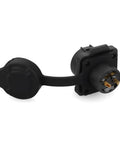 2 Pin M12 Waterproof Panel Mount Connector DC 12V For AV Systems IP68 Rated Plug And Socket with rugged PBT plastic housing.