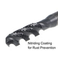 Close-up of M6 x 1.0 Spiral Flute Thread Tap For Metalworking HSS Nitriding Coated Right Hand Thread H2 Tolerance
