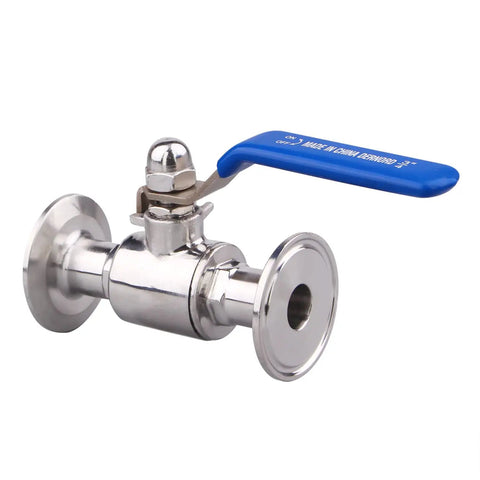 1.5 Inch Tri Clamp Ball Valve Stainless Steel 304 PTFE Lined Sanitary Clamp Flow Control For Three Quarter Inch Tube Outer Diameter 248