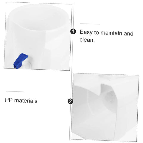 Close-up of Portable Ice-Cold Water Dispenser For Countertop Bottled Water, Durable PP Construction, Built-In Tap For Easy Pour