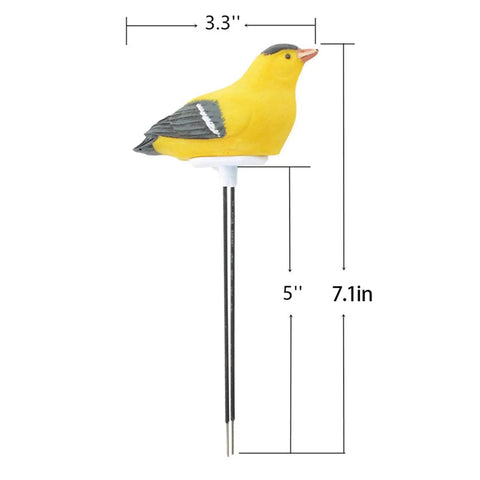 Two Probe Soil Moisture Meter With Watering Alarm Bird Plant Water Tester And Hygrometer Sensor Easy Peasy To Use Gardening Tool Kit Yellow