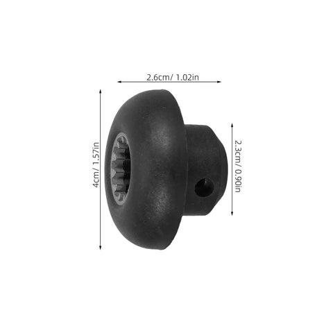 Blender Drive Socket Replacement Kit 4 Pcs Mushroom Head Plastic Gears Quick Install For Smoothies Slushies And Kitchen Blenders Boosting Blending Power And Overall Efficiency black 2.6cm drive socket