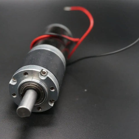 Beefy 12V 24V Planetary Gear Motor With All Metal Gearbox And Bracket Tiny Yet Mighty DC Electric Motor 98 RPM D Type Output Shaft
