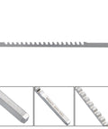 One-Eighth Inch A Style Keyway Broach Set Pro Grade High Speed Steel with Shim Manual Broaching Tool for Metal Iron Brass.