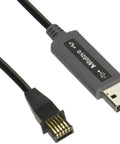 USB Direct Data Cable For Digimatic Tools USB ITN F Straight Type Direct Data Output To PC No External Interfaces Needed Plug In And Go For Easy SPC Inspection And Reporting With Keyboard Emulation, USB plug and 5-pin connector