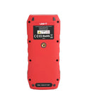 Back view of Built Different Green Laser Distance Meter Kicks Up To 70 Meters with IP65 casing and charging port.