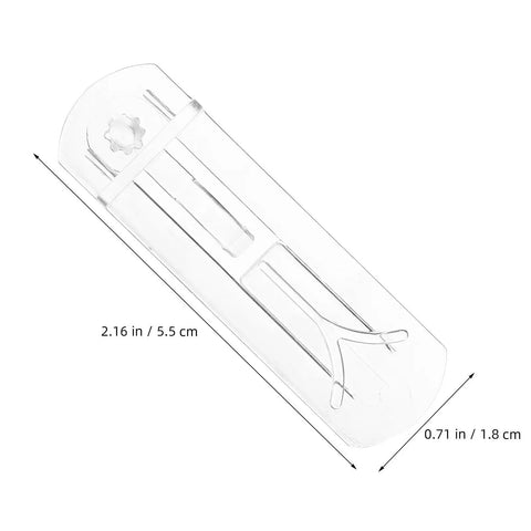 Single clear bracket from 24 Pack Plastic Shelf Support Pegs For 0.79 Inch Thick Panels, Self Locking Embedded Brackets For Bookshelves