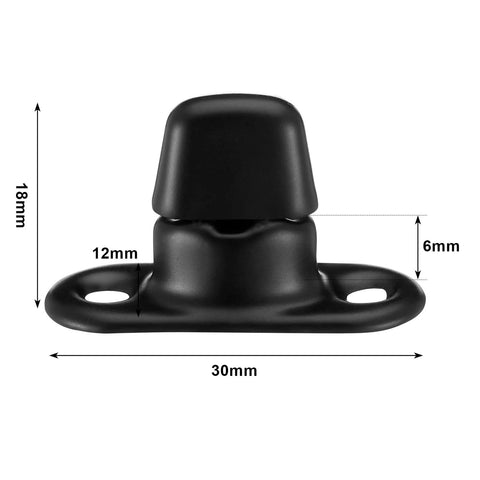 Close-up of twist lock fastener from Canvas Twist Lock Fastener Kit 20 Sets With Turn Button Fasteners Eyelet And Stud Mounting Screws.