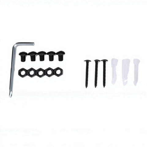 Installation hardware for Caulking Gun Holder Wall Mount Rack With Storage For One Gun Six Tubes And Six Nozzles