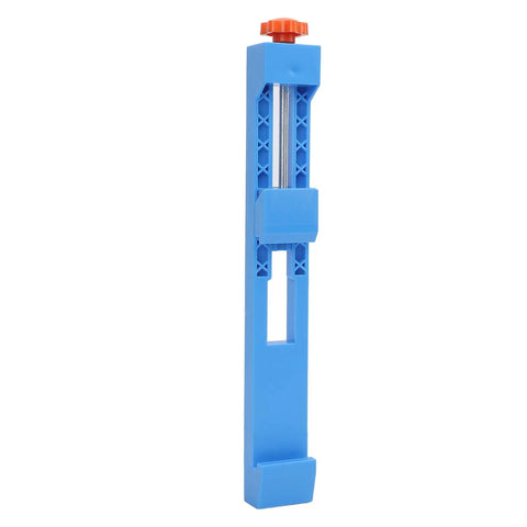 Premium Adjustable Cutting Machine Base Guide With Bi Directional Locking Brackets For Four To Six Inch Grinders, blue cutting guide.