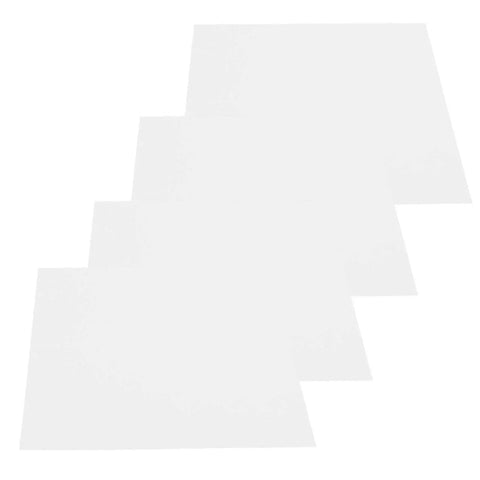 Hella Durable Anti Static Cleanroom Wipes 150 Pack Soft Knit Polyester Industrial Dustless Cloths For Electronics Precision Cleanup, four flat wipes arranged.