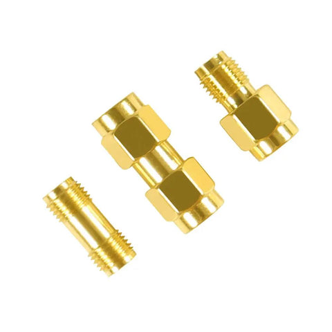 Gold SMA male to female adapters for 5 Meter SMA Coaxial Cable RG174 50 Ohm Extension with Bulkhead Connectors.