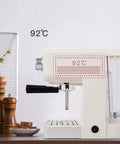 Side view of One Touch Coffeehouse Espresso Maker And Cappuccino Machine With 15 Bar Pump 1050W Power on kitchen counter