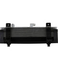 Heavy Duty Transmission Oil Cooler For Chevy Silverado 2500HD And 3500HD Plus Gmc Sierra 2500HD And 3500HD From 2015 To 2019 Keppin' Your Truck Cool And Runnin' Smooth With Reliable Performance Today. front view with black mounting brackets
