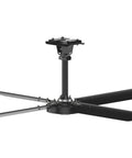 Smooth Operator Heavy Duty Hvls Ceiling Fan 7Ft Black With Direct Drive Motor and Variable Speed Control for easy installation.