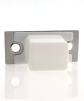 Set Of 2 Stainless Steel Door Lock Plates With Dust Boxes And Spacer, view of latch catch plate in durable material