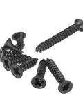 800 Piece M2 Self Tapping Screws Set In High Hardness Carbon Steel Flat Head For Wood Electronics