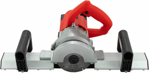 Pro Grade Electric Tile Chamfering Tool For Precise 43 Degree Bevel Cuts With 1200W Motor and robust frame, front view.