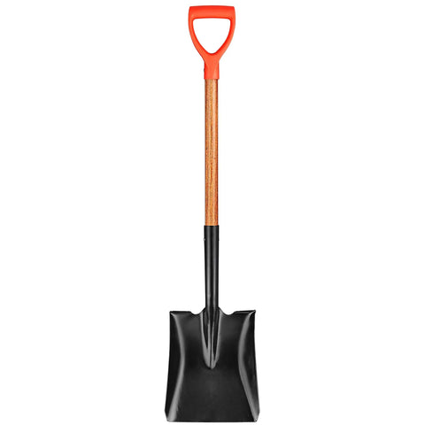 41 Inch Square Shovel With Hardwood Handle And D Grip For Gardening Landscaping And Construction Tasks Heavy Duty Digging Spading Shoveling And Yard Edging