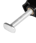 Beefy Heavy Duty Metal Hold Down Clamp Set For T Slot Track Woodworking And Metalworking with M8 threaded rod close-up
