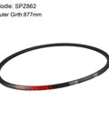 Top Shelf Industrial Drive V Belt Spz862 Transmission Belt With Rock Hard Rubber Build, 862mm length, designed for heavy-duty applications.