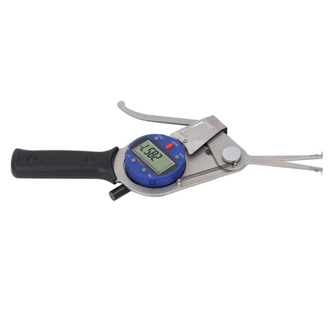 Horett Digital Dial Caliper 8 to 28mm Hole and Groove Depth Gauge with stainless steel and clear LCD display