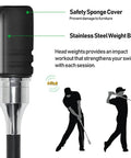 Right Handed Golf Swing Trainer Aid With Click Feedback For Rhythm Tempo And Grip Improvement Muscle Memory Builder