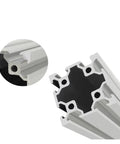 40x40mm V Slot Aluminum Profile Double Slot Extrusion Rail Frame For CNC Machines And 3D Printers High Strength Precision Linear Rail Smooth Motion With Optimized V Groove Durable DIY Gantry Frame For Pro Builds, 4040 aluminum profile close-up