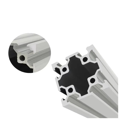 40x40mm V Slot Aluminum Profile Double Slot Extrusion Rail Frame For CNC Machines And 3D Printers High Strength Precision Linear Rail Smooth Motion With Optimized V Groove Durable DIY Gantry Frame For Pro Builds, 4040 aluminum profile close-up