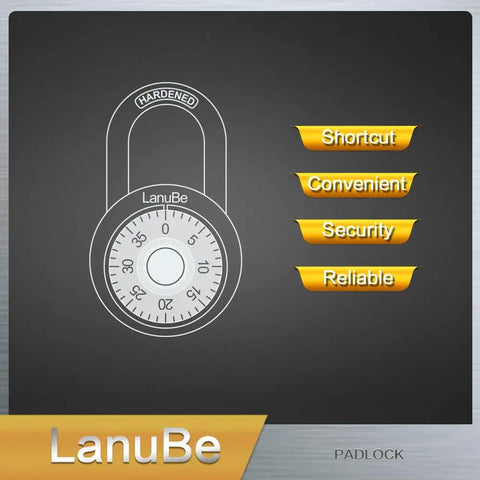 2 Inch Wide Dial Combination Lock With Preset Three Digit Code Black Turnplate Pack Of 16 With White Dial Illustration