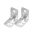 Heavy Duty Galvanized Iron L Shaped Corner Brackets For Shelves And Structural Use Built To Last Rust Resistant With 90 Degree Design