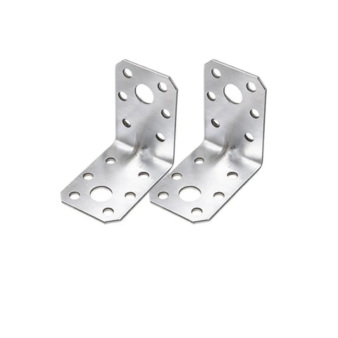 Heavy Duty Galvanized Iron L Shaped Corner Brackets For Shelves And Structural Use Built To Last Rust Resistant With 90 Degree Design