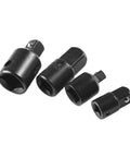 Check out this 24 Piece Chrome Steel Socket Adapter Kit With Secure Detent Balls Perfect For Your Cars And Trucks To Tackle Any Project Without Breaking The Bank Or Lugging Heavy Gear Around, black socket adapters