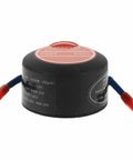 Slap This Auto Fire Suppressant Disc Straight Up On Dashboards Or Beneath Hood Panels Where Heat Spikes Triggers Instant Aerogel Burst To Snuff Blazes Quick Hardcore Aluminum Build For Rigs Boats And Trailers Hits Every Time You Expect, 1.57x1.57 inches, black with red and blue nozzle.