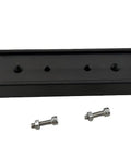 120mm 4.7in Rail Bar Kit for Vixen Style Plate to Couple Telescope Tubes to Mount, including screws, black aluminum