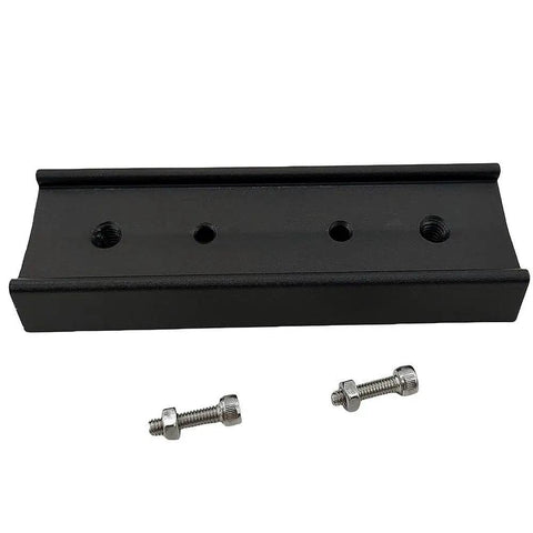 120mm 4.7in Rail Bar Kit for Vixen Style Plate to Couple Telescope Tubes to Mount, including screws, black aluminum