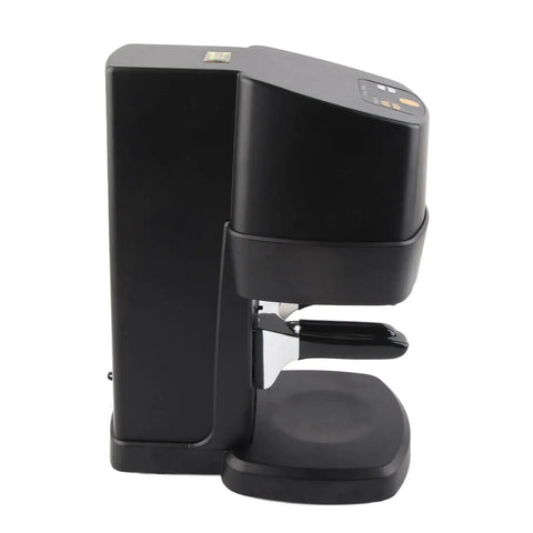 Effortless Automatic Electric Coffee Tamper For Espresso Machines 58mm With Adjustable Pressure And Digital Display side view