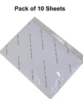 Pack of 10 Printable Heat Transfer Vinyl Paper For Inkjet Printers Iron On HTV For Dark Fabrics in A4 Size