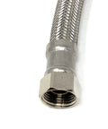 One Half Inch Flexible Water Heater Connector Hose With Braided Stainless Steel For High Pressure And High Temperature, 80 Cm Length