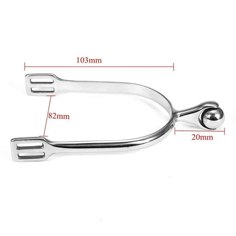 Stainless Steel Horse Spurs With Roller Ball For Training Durable Spurs For Men And Women Riders Smooth Rolling Ball
