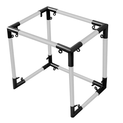 One And Three Eighths Inch Golf Simulator Enclosure Corner Kit 8 Pack No Weld Heavy Duty Frame Fittings For One Inch EMT Conduit Easy Assembly DIY Hitting Cage Construction 3D frame display