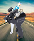 Heavy Duty P2 Pu Foam Spray Gun With No Sweat Self Cleaning Air Purge Valve and Multi Angle Omni Directional Tips for Polyurethane Polyurea Sealant Work.