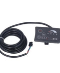 810 LED E Bike Display Panel 36V and 48V With 4 Wire SM Plug, coiled long cable, black universal bike dashboard